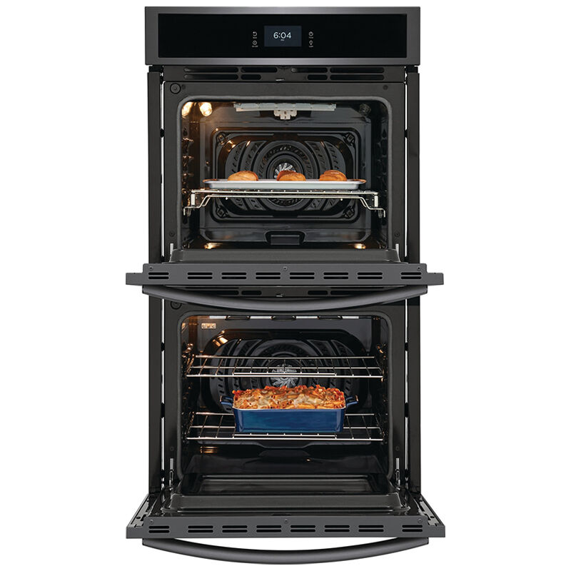 Frigidaire Gallery 27" 7.6 Cu. Ft. Electric Double Wall Oven with Dual Convection & Self Clean - Black Stainless Steel, Black Stainless Steel, hires