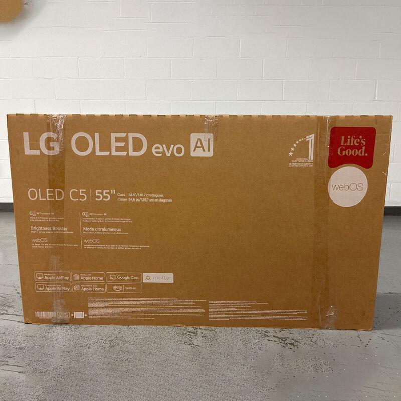 LG - 55" Class C5 Series OLED evo 4K UHD Smart webOS TV (Open Box Excellent Condition), , hires