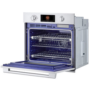 SKS 30 in. 4.7 cu. ft. Smart Steam Electric Single Wall Oven with True European Convection - Stainless Steel, , hires