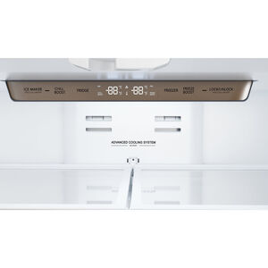 Sharp 36 in. 22.5 cu. ft. Counter Depth 4-Door French Door Refrigerator with Ice Maker - Stainless Steel, , hires