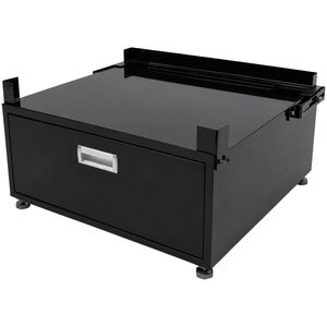 Equator Universal Laundry Pedestal for 24" Washer, Dryer & Combo with Storage Drawer - Black, , hires