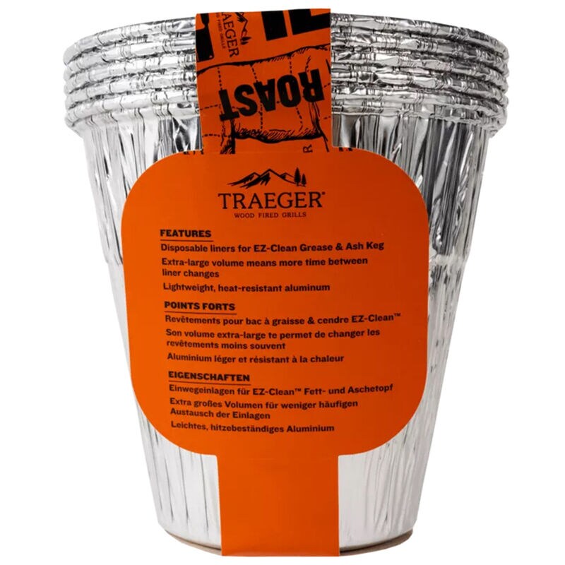 Traeger Grease & Ash Keg Liner 5 Pack, , hires