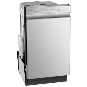 Midea 18 in. Front Control Dishwasher with 52 dBA Sound Level & Pocket Handle - Stainless Steel, , hires