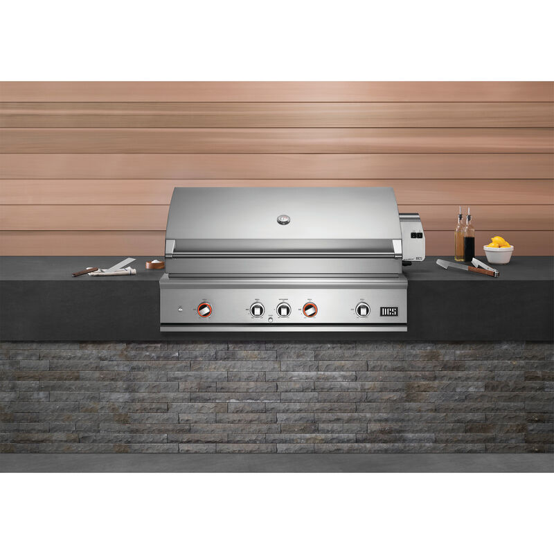 DCS Series 9 48 in. 3-Burner Built-In Liquid Propane Gas Grill with Rotisserie, Sear Burner & Smoke Box - Stainless Steel, , hires