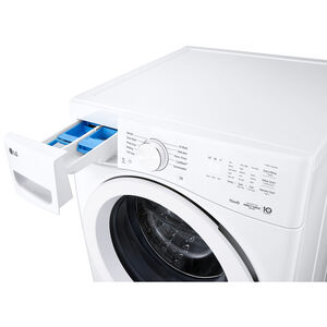 LG 27 in. 4.5 cu. ft. Smart Stackable Front Load Washer with AI Wash - White, , hires
