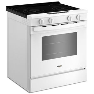 Whirlpool 30 in. 5.3 cu. ft. Smart Air-Fry Electric Range with Radiant Burners - White, , hires