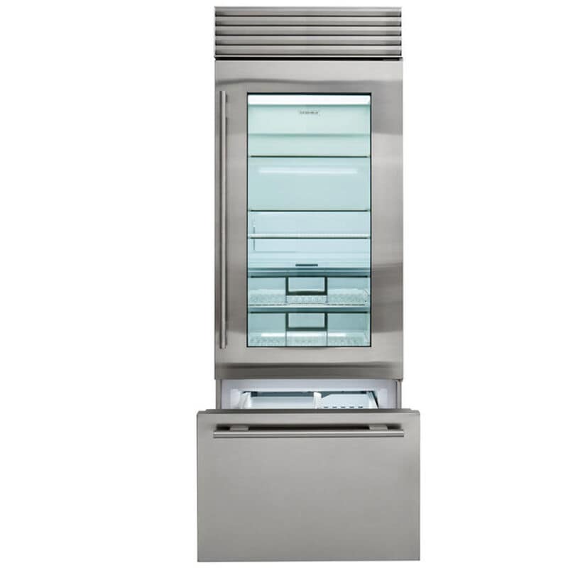 Sub-Zero Classic Series 30 in. Built-In 17.0 cu. ft. Smart Bottom Freezer Refrigerator with Professional Handles- Stainless Steel, , hires
