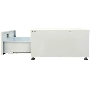Equator Universal Laundry Pedestal for 24" Washer, Dryer & Combo with Storage Drawer - White, , hires