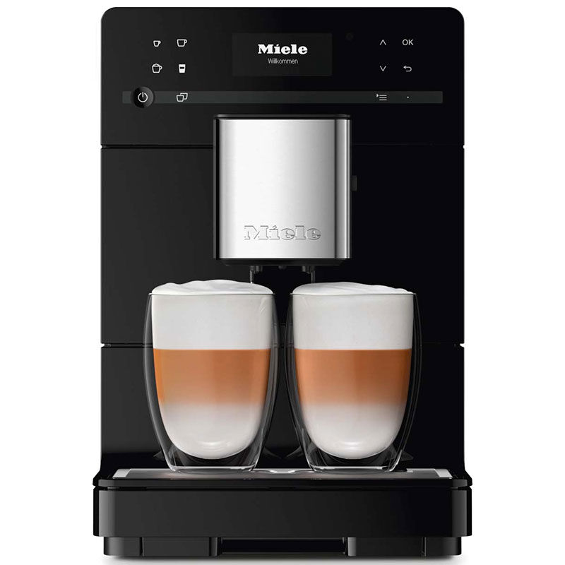 Miele MilkPerfection Countertop Coffee Machine with AromaticSystem, OneTouch for 2 Convenient Cleaning and Maintenance Programs - Obsidian Black, , hires