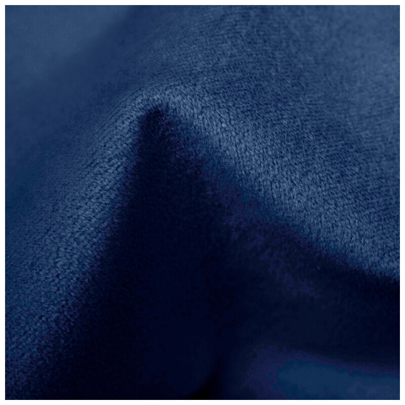 Skyline Furniture Tufted Wingback Velvet Fabric Upholstered Full Size Bed - Navy Blue, Navy, hires