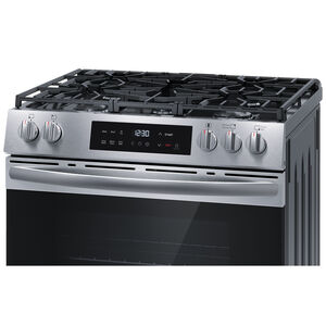 Frigidaire 30 in. 5.1 cu. ft. Air-Fry Standard Convection Gas Range with 5 Sealed Burners - Stainless Steel, , hires