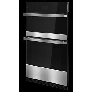 JennAir 27 in. 5.7 cu. ft. Electric Double Wall Oven with Standard Convection - Floating Glass Black, , hires