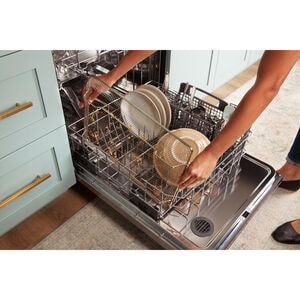 Whirlpool 30 in. 5.3 cu. ft. Air Fry Standard Convection Electric Range with Radiant Burners - Black Stainless, , hires