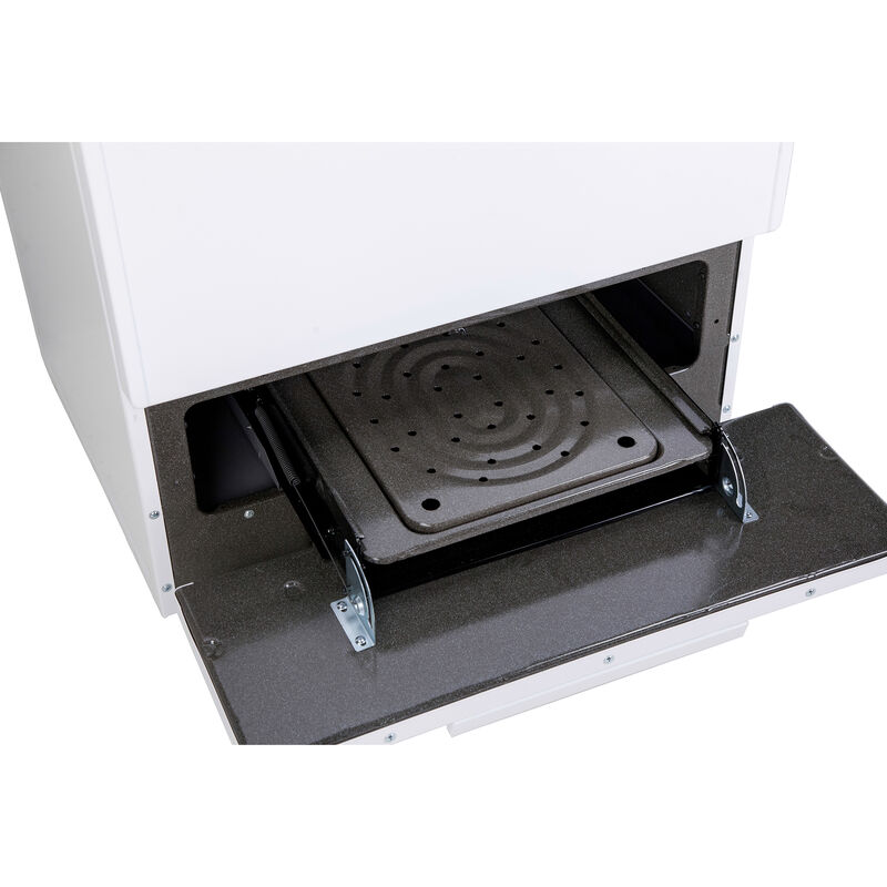 Premier 30 in. 3.9 cu. ft. Gas Range with Open Burners - White on White, , hires