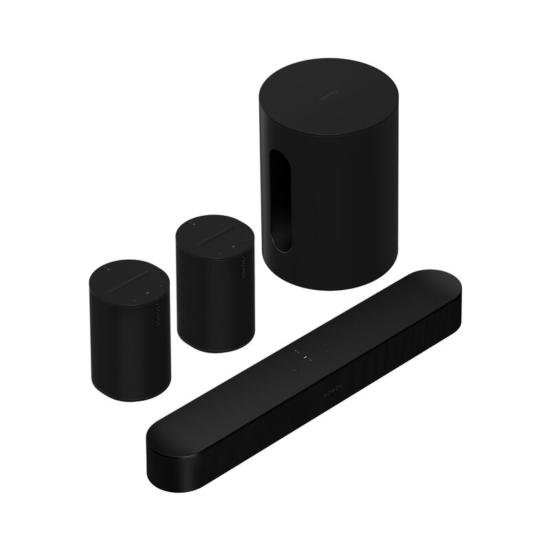 Sonos Immersive Set with Beam - Beam G2 & Sub Mini & (2) Era 100, , hires