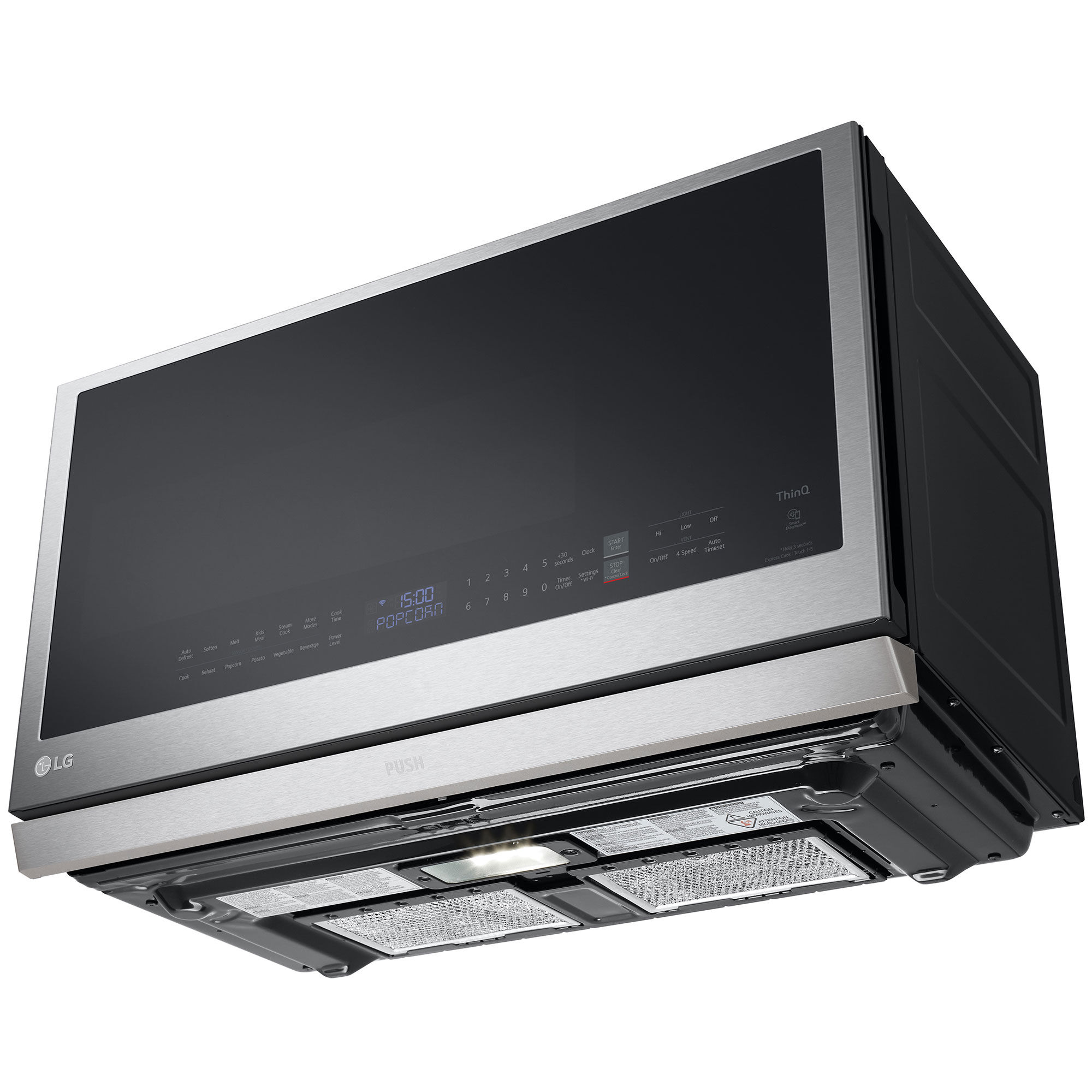 Lg above hot sale range microwave