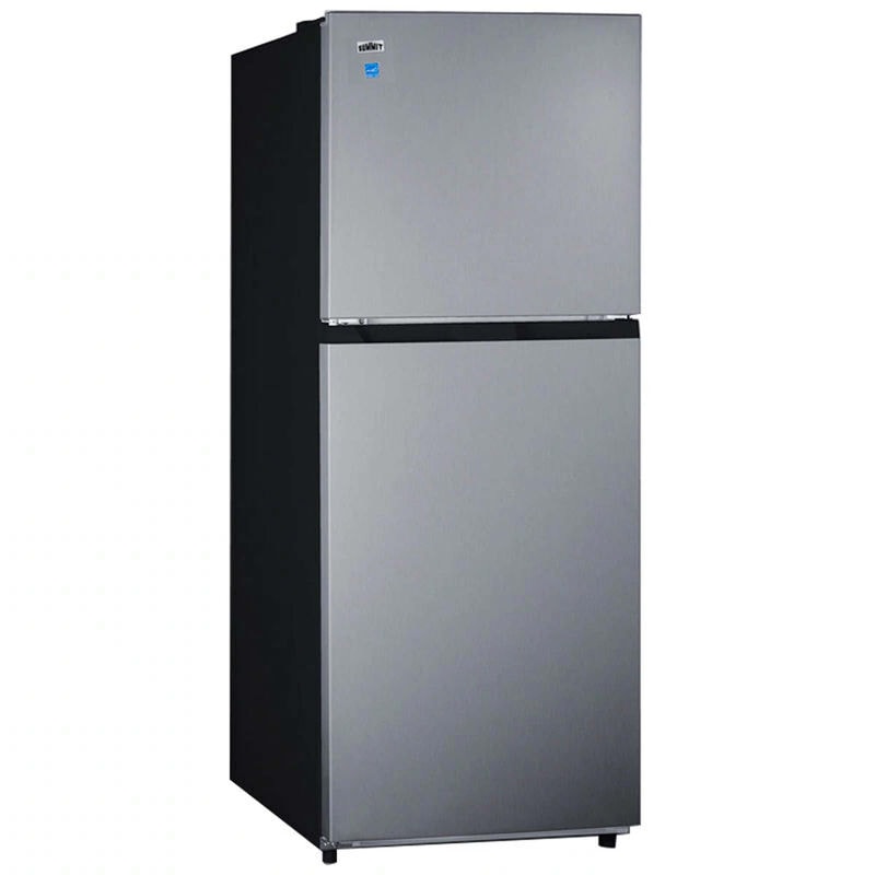 Summit 24 in. 10.1 cu. ft. Left-Hinged Top Freezer Refrigerator - Stainless Steel Look, , hires
