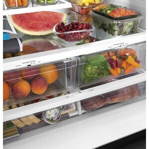 GE 36 in. 27 cu. ft. French Door Refrigerator with Internal Water Dispenser - Fingerprint Resistant Stainless, Fingerprint Resistant Stainless, hires