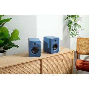 Victrola Tempo Bluetooth Bookshelf Speakers - Blue, , hires