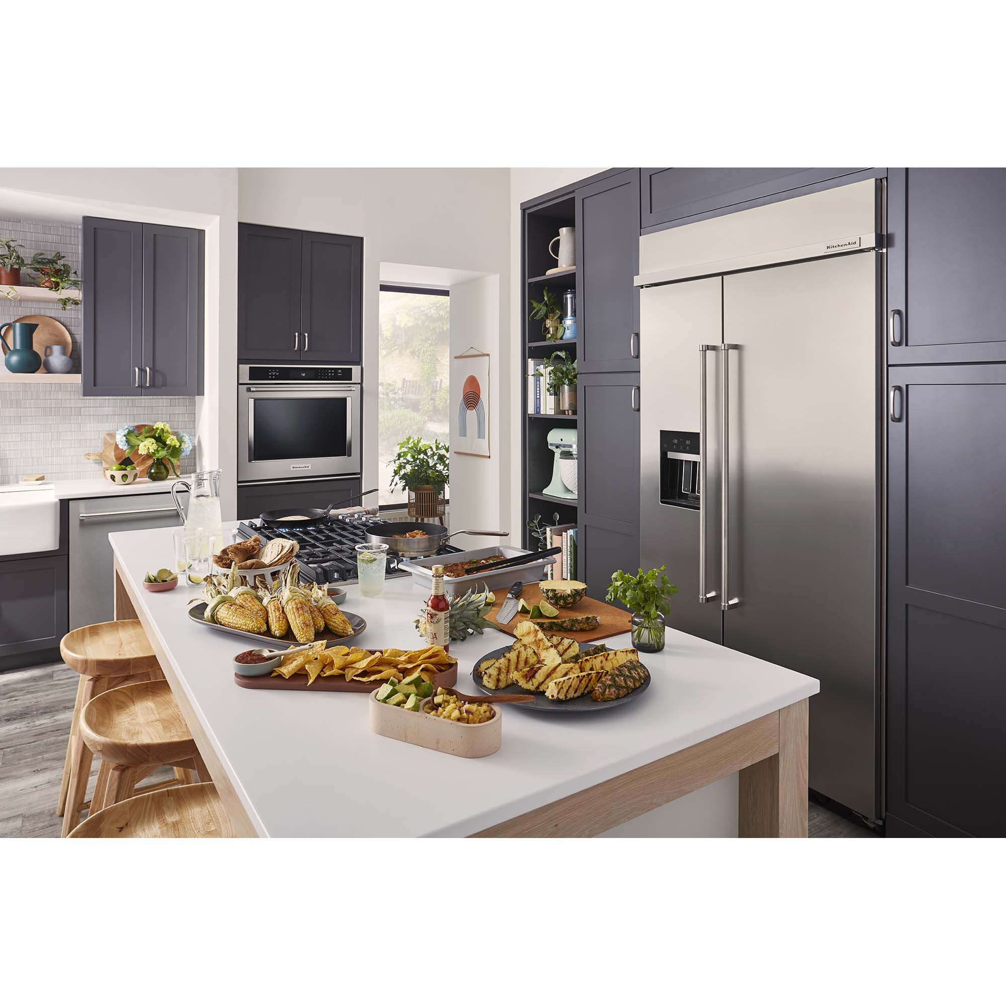 Kitchenaid black stainless hot sale gas cooktop