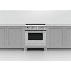 Fisher & Paykel Series 9 Classic 30 in. 3.5 cu. ft. True European Convection Electric Range with 4 Induction Burners - Stainless Steel, , hires