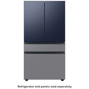 Samsung Bespoke 4-Door French Door Bottom Panel for Refrigerators - Stainless Steel, , hires