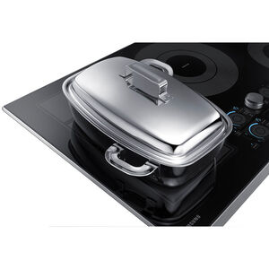 Samsung 36 in. 5-Burner Smart Induction Cooktop with Simmer Burner & Power Burner - Stainless Steel, , hires
