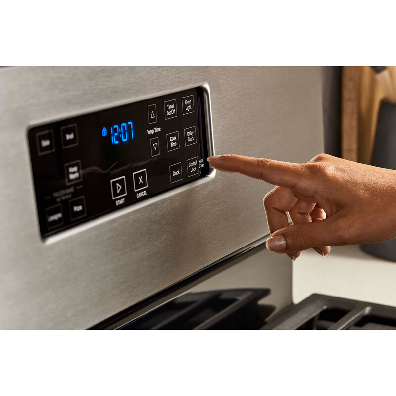 Whirlpool 30 in. 5.1 cu. ft. Gas Range with 4 Sealed Burners - Black, , hires