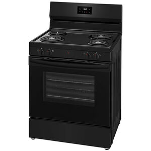 Frigidaire 30 in. 5.3 cu. ft. Electric Range with Coil Burners - Black, Black, hires