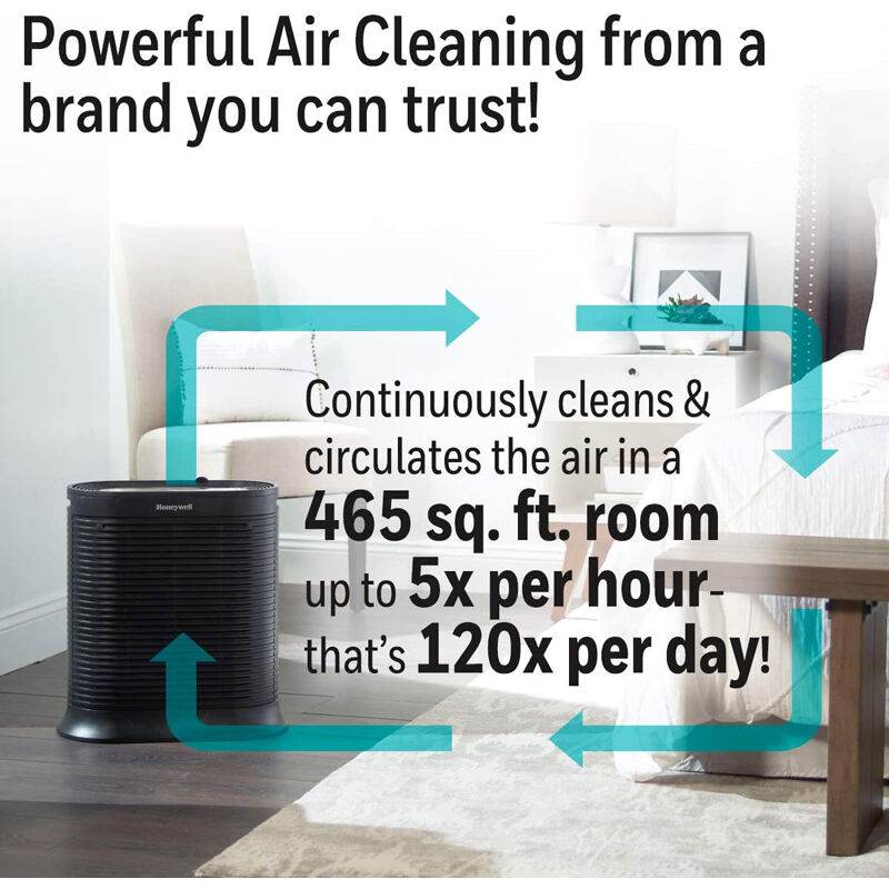 Honeywell True HEPA Whole Room Air Purifier with Allergen Remover - Black, , hires