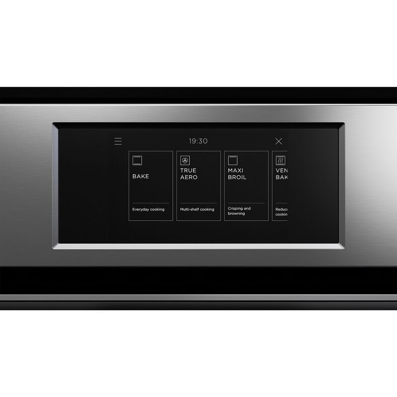 Fisher & Paykel Series 9 30 in. 8.2 cu. ft. Smart Top Control Electric Double Wall Oven with Standard Convection - Stainless Steel, , hires