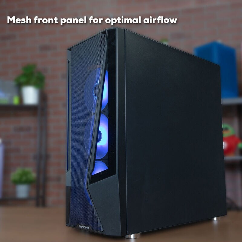 iBUYPOWER TraceMeshA7R78XT01 Gaming Desktop - AMD Ryzen 7 7700, AMD Radeon RX 7800 XT 16GB, 32GB DDR5 RGB RAM, 2TB NVMe SSD, , hires