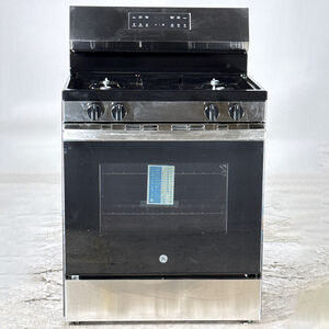 GE 400 Series 30 in. 5.3 cu. ft. Smart Gas Range with 4 Sealed Burners - Stainless Steel (Open Box Excellent Condition), , hires