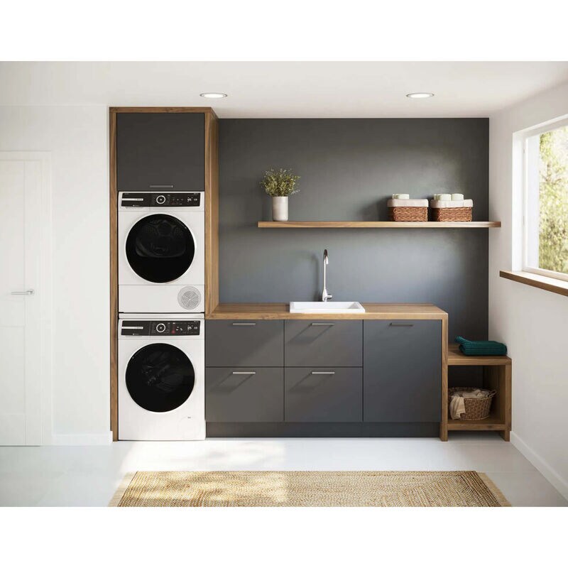 Bosch 500 Series 24 in. 4.0 cu. ft. Smart Stackable Ventless Electric Dryer with Heat Pump, Sensor Dry, Sanitize & Steam Cycle - White, , hires