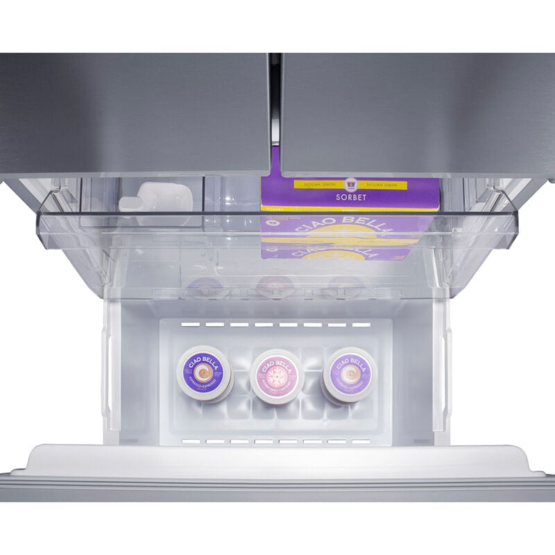 Summit 30 in. 16.1 cu. ft. Counter Depth French Door Refrigerator with Ice Maker - Stainless Steel, , hires