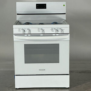 Frigidaire 30 in. 5.1 cu. ft. Gas Range with 5 Sealed Burners - White (Open Box Good Condition), , hires
