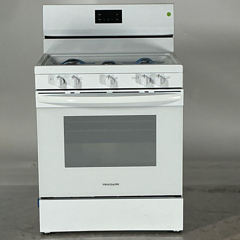 Frigidaire 30 in. 5.1 cu. ft. Gas Range with 5 Sealed Burners - White (Open Box Good Condition), , hires