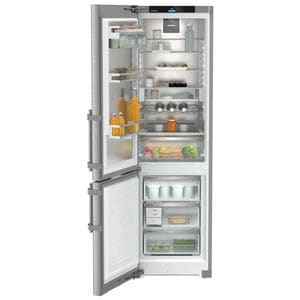 Liebherr Peak 24 in. 12.8 cu. ft. Smart Counter Depth Bottom Freezer Refrigerator Left Hinged - Stainless Steel, , hires