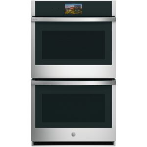 GE Profile 30 in. 10.0 cu. ft. Smart Top Control Electric Double Wall Oven with True European Convection - Stainless Steel, , hires