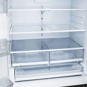 LG 36 in. 27.7 cu. ft. Smart French Door Refrigerator with Ice & Water Dispenser - PrintProof Black Stainless Steel, PrintProof Black Stainless Steel, hires