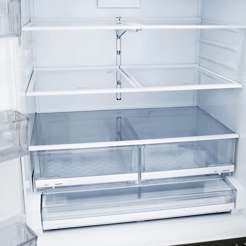 LG 36 in. 27.7 cu. ft. Smart French Door Refrigerator with Ice & Water Dispenser - PrintProof Black Stainless Steel, PrintProof Black Stainless Steel, hires