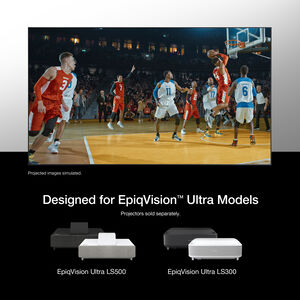 Epson SilverFlex Ultra 100" Ambient Light Rejecting Super Mega Screen, , hires