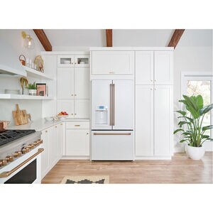 Cafe 36 in. 27.8 cu. ft. Smart French Door Refrigerator with Ice & Water Dispenser - Matte White, Matte White, hires