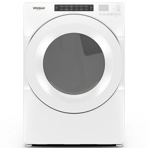 Whirlpool 27 in. 7.4 cu. ft. Electric Dryer with 36 Dryer Programs, 5 Dry Options, Sanitize Cycle & Sensor Dry - White, , hires