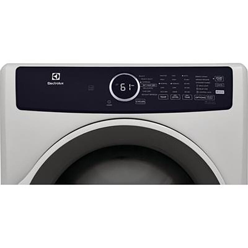Electrolux 400 Series 27 in. 8.0 cu. ft. Stackable Gas Dryer with 7 Dryer Programs, 6 Dry Options, Sanitize Cycle & Wrinkle Care - White, White, hires
