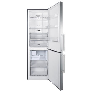 Summit 24 in. 10.6 cu. ft. Counter Depth Bottom Freezer Refrigerator with Ice Maker - Stainless Steel, , hires