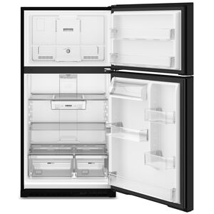 Whirlpool 33 in. 21.3 cu. ft. Garage-Ready Top Freezer Refrigerator - Black, Black, hires