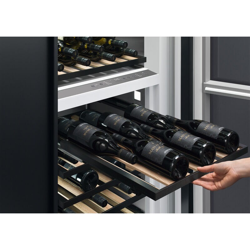 Fisher & Paykel Series 11 24 in. Built-in Column Wine Cabinet with Wood Racks, Dual Temperature Zones & 91 Bottle Capacity - Custom Panel Ready, , hires