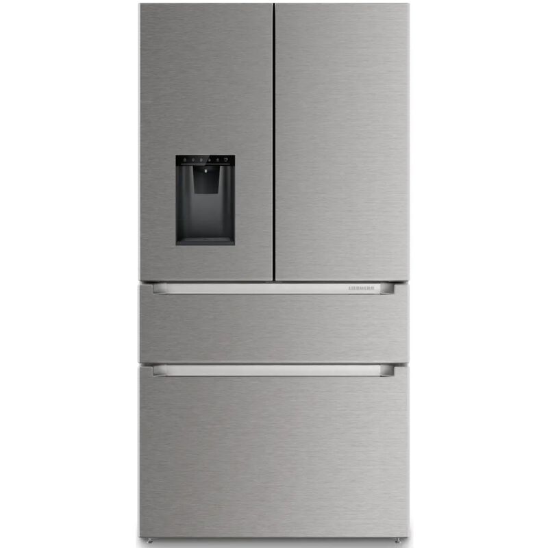 Liebherr Prime Series 36 in. 19.1 cu. ft. Smart Counter Depth 4-Door French Door Refrigerator with Ice & Water Dispenser - Stainless Steel, , hires