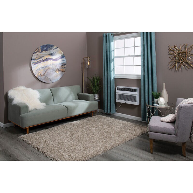 GE 10,000 BTU 115V Smart Energy Star Through-the-Wall Air Conditioner with 3 Fan Speeds, Sleep Mode & Remote Control - White, , hires